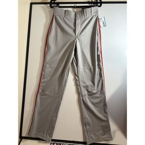 Champro Adult Medium Triple Crown Open Bottom Baseball Pant with Red Piping